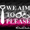 50 Shades we aim to please Decal