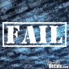 FAIL Stamp Decal