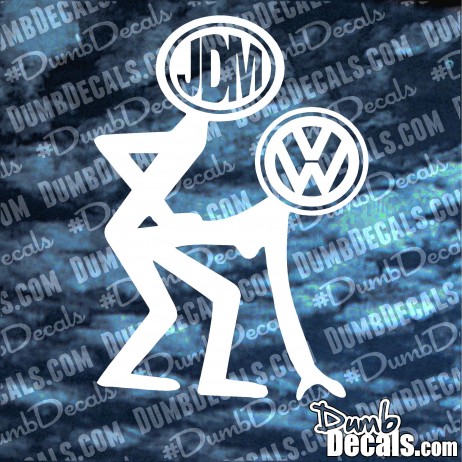 JDM fucking VW Decal bending over