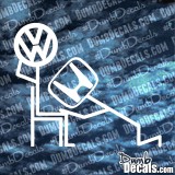 VW Blown By Honda Decal