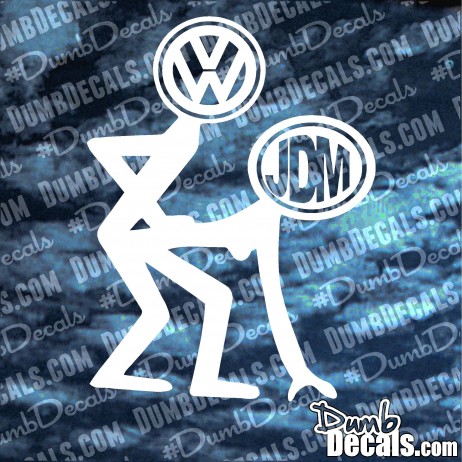 VW Fucking JDM Decal Bending over