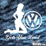 VW gets you laid Decal