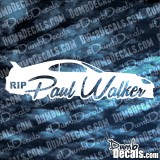 Paul Walker Supra Silhouette Decal Fast and Furious 7 Last Ride