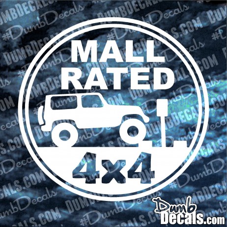 Jeep Mall Rated 4x4 Decal