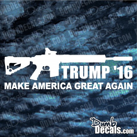 Trump AR15 Make America Great Again Decal