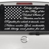 The Pledge of Allegiance American Flag Decal car