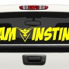 Pokemon Team Instinct windshield decal