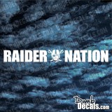 Oakland Raiders Nation Decal windshield