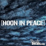Hoon In Peace Decal Ken Block RIP hoonigan