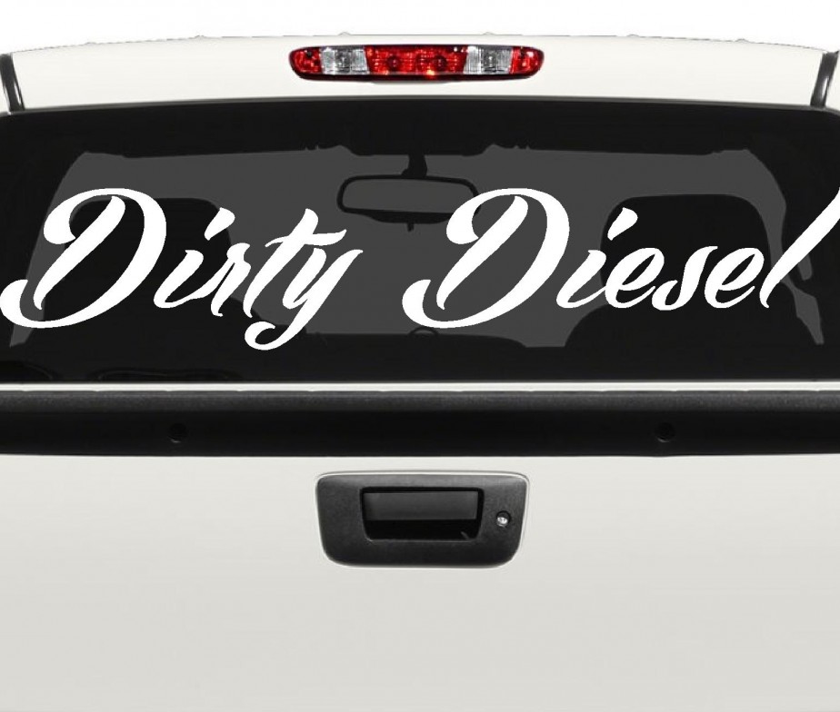 Dirty Diesel Small to Large Glow in the Dark Luminescent Vinyl Stickers Dec...