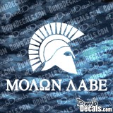 Molon Labe Spartan Decal