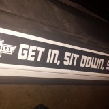 CHEVY DOORSILL KICKPLATE GET IN, SIT DOWN, SHUT UP & HOLD ON Decal