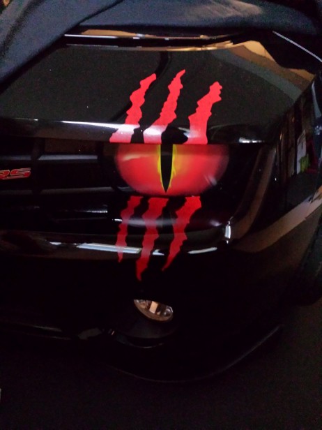 Headlight Scratch Decal - DumbDecals.com