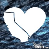 California Heart Decal