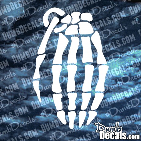 Grenade Skeleton Decal