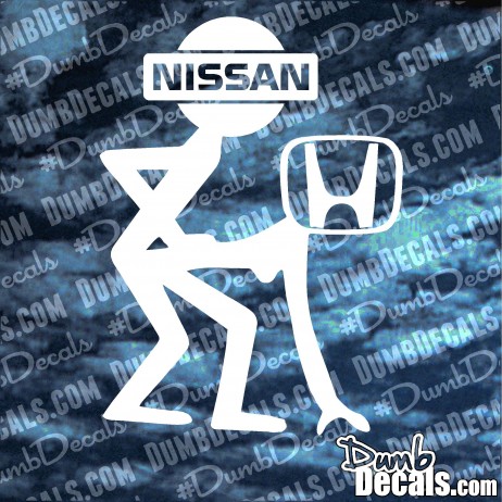 Nissan Fucking Honda Decal Bending Over