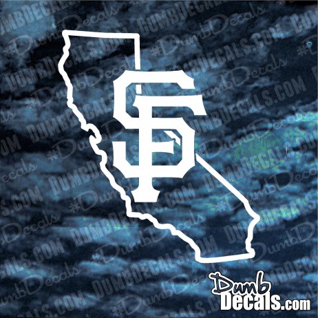 California San Francisco Giants OUTLINE Decal