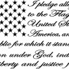 The Pledge of Allegiance American Flag Decal car