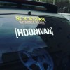 Hoonivan Windshield hoonigan Decal